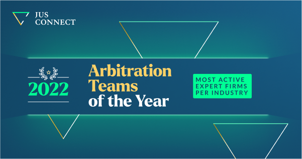 Jus Connect Rankings #3 – Most Active Expert Firms in Arbitration per Industry