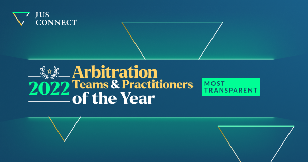 Jus Connect Rankings #4 – Most Transparent Arbitration Teams & Practitioners